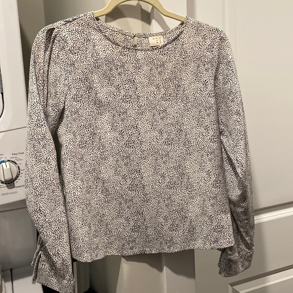 Ruffled Sleeve Blouse